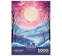 Puzzle Difficile Per Adulti Da 1000 Pezzi Snowy Landscape with Cat Puzzle Per Adulti Giocattoli Fai Da Te Migliorano La Memoria Regalo Di Compleanno, Regali, 70x50cm/1000pcs