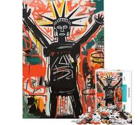 Puzzle difficile per adulti da 1000 pezzi stile Liberty Basquiat Un gioco impegnativo e stimolante per passare il tempo durante le vacanze a casa Gioco impossibile per maggiori di 14 anni 50x75cm