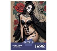 Puzzle Difficile Per Adulti Da 1000 Pezzi Sugar Skull Body Art Puzzle Per Adulti Giochi Rilassanti Migliora La Memoria Sfida Educativa 70x50cm/1000pcs