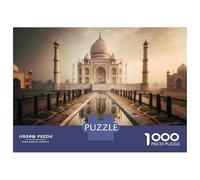 Puzzle Difficile Per Adulti Da 1000 Pezzi Taj Mahal Reflections Puzzle Per Adulti Giocattolo Decorazione Da Parete Antistress Regalo Di Compleanno, Regali, 38x26cm/1000pcs