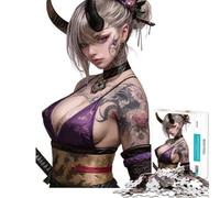 Puzzle difficile per adulti da 1000 pezzi tatuaggio per il corpo Giappone sfida educativa decorazione da parete giocattolo decorazione da parete per età 14+ gioco (50x75cm)