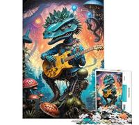 Puzzle difficile per adulti da 1000 pezzi tema Biopunk Dino Jam Session Puzzle rilassante per adulti stimolante per la memoria e impegnativo da completare (dimensioni 50x75cm)