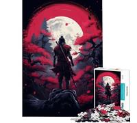 Puzzle difficile per adulti da 1000 pezzi tema fantasy giapponese samurai giocattolo educativo rilassante regalo didattico per compleanni (dimensioni 38x26cm)