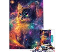 Puzzle difficile per adulti da 1000 pezzi tema Galactic Feline Mystique ideale per adolescenti perfetto per passare il tempo in casa durante le vacanze un gioco stimolante e un'ottima idea regalo