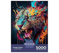 Puzzle Difficile Per Adulti Da 1000 Pezzi The Mysterious Leopard Puzzle Per Adulti Giocattolo Decorazione Da Parete Antistress Regalo Di Compleanno, Regali, 38x26cm/1000pcs