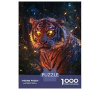 Puzzle Difficile Per Adulti Da 1000 Pezzi Tiger in The Night Puzzle Per Adulti Gioco Rompicapo Analisi E Logica Regali Per Amici E Familiari 70x50cm/1000pcs