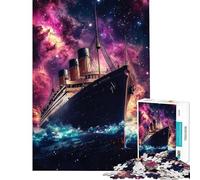 Puzzle difficile per adulti da 1000 pezzi Titanic in Cosmos Puzzle per ragazzi Staycation Attività divertenti per passare il tempo a casa Gioco stimolante Regalo 38x52cm