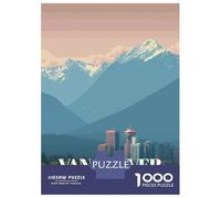 Puzzle Difficile Per Adulti Da 1000 Pezzi Vancouver Canada Cityscape Travel Puzzle Per Adulti Gioco Pratico Difficile Regalo Di Compleanno, Regali, 70x50cm/1000pcs