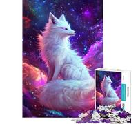 Puzzle difficile per adulti da 1000 pezzi Volpe Stellare Serenity Puzzle rilassante per adulti migliora la memoria stimolante da completare (dimensioni 38x26cm)