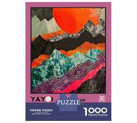 Puzzle Difficile Per Adulti Da 1000 Pezzi Yayoi Kusama Landscape Art Exhibition Poster Puzzle Antistress, Divertente E Umoristico, Sfida Educativa 52x38cm/1000pcs