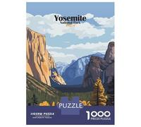 Puzzle Difficile Per Adulti Da 1000 Pezzi Yosemite National Park Puzzle Per Adulti Gioco Pratico Per Divertimento in Famiglia Difficile Da Completare 52x38cm/1000pcs