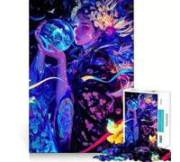 Puzzle difficile per adulti "Donna mistica con sfera", 1000 pezzi, gioco di logica, divertimento rilassante, opera d'arte ben definita (38x52cm)