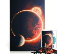 Puzzle difficile per adulti "Gigante Rossa e Pianeti", 1000 pezzi, puro gioco di logica, attività domestica, taglio netto, regalo adorabile (38x52cm)