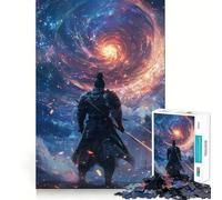 Puzzle difficile per adulti "Samurai e Vortice Cosmico", 1000 pezzi, stimola la memoria, rilassante, taglio liscio, classico, regalo (38x26cm)