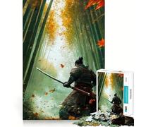 Puzzle difficile per adulti Samurai nella foresta di bambù, 1000 pezzi, gioco di intelletto, momento di relax, taglio di qualità, (50x75cm)
