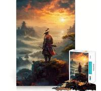 Puzzle difficile per adulti Samurai si nasconde tra le montagne, 1000 pezzi, gioco di intelletto, momento di relax, taglio di qualità, (38x52cm)