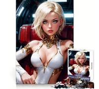 Puzzle difficile per adulti "Stacey Starlight in The Pilot Seat", 1000 pezzi, gioco intelligente, divertimento casual, taglio preciso, regalo artistico 38x26cm