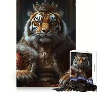 Puzzle difficile per adulti "Tigre Monarca della Natura" da 1000 pezzi, con grafica migliorata, ideale per rilassarsi e divertirsi, con dettagli nitidi e unici 38x26cm