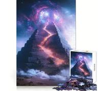 Puzzle difficile "Percorso della Piramide Mistica" per adulti, 1000 pezzi, gioco di logica stimolante, ideale per momenti di condivisione, bordi trasparenti, regalo perfetto (38x52cm)