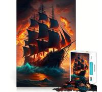 Puzzle difficile "Pirati dell'Oceano" per adulti, 1000 pezzi, gioco di logica fine, divertente e rilassante, bordi precisi, regalo pensato (38x52cm)