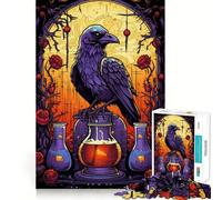 Puzzle difficile "Pozione d'amore del corvo" per adulti, 1000 pezzi, rompicapo rilassante, arte da assemblare, regalo speciale (50x75cm)