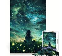 Puzzle difficile "Ragazza spaziale" per adulti, 1000 pezzi, rompicapo rilassante, arte da assemblare, regalo speciale (38x52cm)