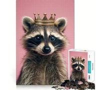 Puzzle difficile "Re Procione" per adulti, 1000 pezzi, puro gioco di logica, attività domestica, taglio netto, regalo adorabile (38x52cm)