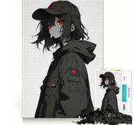 Puzzle difficile "Red Eye Glow" per adulti, 1000 pezzi, sfida mentale, svago rilassante, taglio preciso, regalo memorabile (50x75cm)