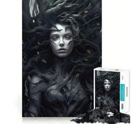 Puzzle difficile "Regina delle Tenebre" per adulti, 1000 pezzi, gioco intelligente da fare a casa, divertente da assemblare, regalo festivo (50x75cm)