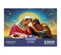 Puzzle Difficile Religione Gesù 1000 Pezzi Storia di Natale Uomini Donne Decorazione Murale Regalo Adulti 52x38cm
