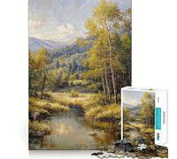 Puzzle difficile "Riflesso di montagna" per adulti, 1000 pezzi, gioco di logica stimolante, ideale per momenti di condivisione, bordi trasparenti, regalo perfetto (38x52cm)
