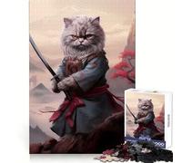 Puzzle difficile Ronin Cat per adulti, 1000 pezzi, gioco di logica fine, divertente e rilassante, bordi puliti, regalo premuroso (50x75cm)