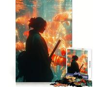 Puzzle difficile Ronin con pesci koi per adulti, 1000 pezzi, gioco di logica fine, divertente e rilassante, bordi precisi, regalo pensato (38x52cm)