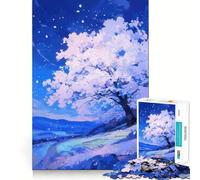Puzzle difficile Sakura Dreams per adulti, 1000 pezzi, puro gioco di logica, attività domestica, taglio netto, regalo adorabile (50x75cm)