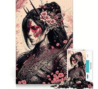 Puzzle difficile Sakura Geisha Devil per adulti, 1000 pezzi, rompicapo rilassante, arte da assemblare, regalo speciale (38x52cm)