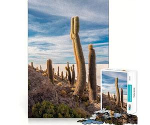 Puzzle difficile "Saline della Bolivia" per adulti, 1000 pezzi, gioco di logica fine, divertente e rilassante, bordi puliti, regalo premuroso (38x52cm)
