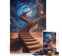Puzzle difficile "Scala verso le stelle" per adulti, 1000 pezzi, stimola la memoria, calma, evasione, bordi stretti, regalo speciale 50x75cm