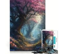 Puzzle difficile "Sentiero nella foresta magica" per adulti, 1000 pezzi, stimola la memoria, gioco rilassante, taglio di alta qualità, regalo perfetto (50x75cm)