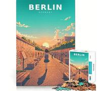 Puzzle difficile "Silenzio pastello al Muro di Berlino" per adulti, 1000 pezzi, gioco intelligente da fare a casa, divertente da assemblare, regalo festivo (50x75cm)