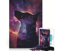 Puzzle difficile Silhouette Galaxy per adulti, 1000 pezzi, gioco di logica, legame familiare, taglio di precisione, calda sorpresa 38x52cm