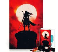 Puzzle difficile Silhouette Warrior per adulti, 1000 pezzi, gioco di logica, legame familiare, taglio di precisione, sorpresa calda 38x52cm