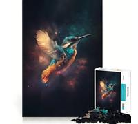 Puzzle difficile Space Kingfisher per adulti, 1000 pezzi, migliora la memoria, rilassa la mente, bordi netti, elegante regalo (38x26cm)