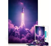 Puzzle difficile Space Shuttle per adulti, 1000 pezzi, gioco intelligente, divertimento casual, taglio preciso, regalo artistico 38x52cm