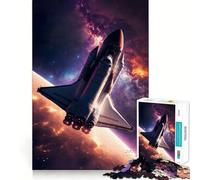 Puzzle difficile Space Shuttle per adulti, 1000 pezzi, stimola la memoria, calma, evasione, bordi stretti, regalo speciale 38x26cm