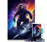 Puzzle difficile Space Surfer per adulti, 1000 pezzi, stimola la memoria, calma, evasione, bordi stretti, regalo speciale 50x75cm