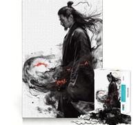 Puzzle difficile "Spirito Samurai" per adulti, 1000 pezzi, gioco di logica fine, divertente e rilassante, bordi precisi, regalo pensato (38x52cm)