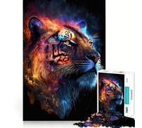 Puzzle difficile Star Tiger per adulti, 1000 pezzi, gioco intelligente, divertimento casual, taglio preciso, regalo artistico 38x26cm