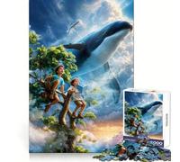 Puzzle difficile "Sussurri nel vento" per adulti, 1000 pezzi, per concentrazione, attività rilassante, taglio liscio, regalo invernale (50x75cm)