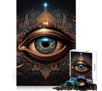 Puzzle difficile "Third Eye Perception" per adulti, 1000 pezzi, per rafforzare la memoria, alleviare lo stress e ottenere un'opera d'arte di alta qualità 50x75cm