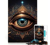 Puzzle difficile "Third Eye Perception" per adulti, 1000 pezzi, per rafforzare la memoria, alleviare lo stress e ottenere un'opera d'arte di alta qualità 50x75cm